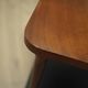 Walnut table, Italian design, 1960s, manufacture: Italy