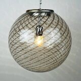 Vintage swirling Murano glass pendant lamp La Murrina, Italy, 1970s