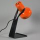 Vintage 1970s LYSKAER BELYSNING Orange Plastic Table Light.