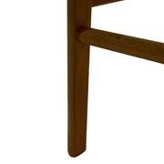 Tabouret vintage années 60 en chêne avec assise tressée