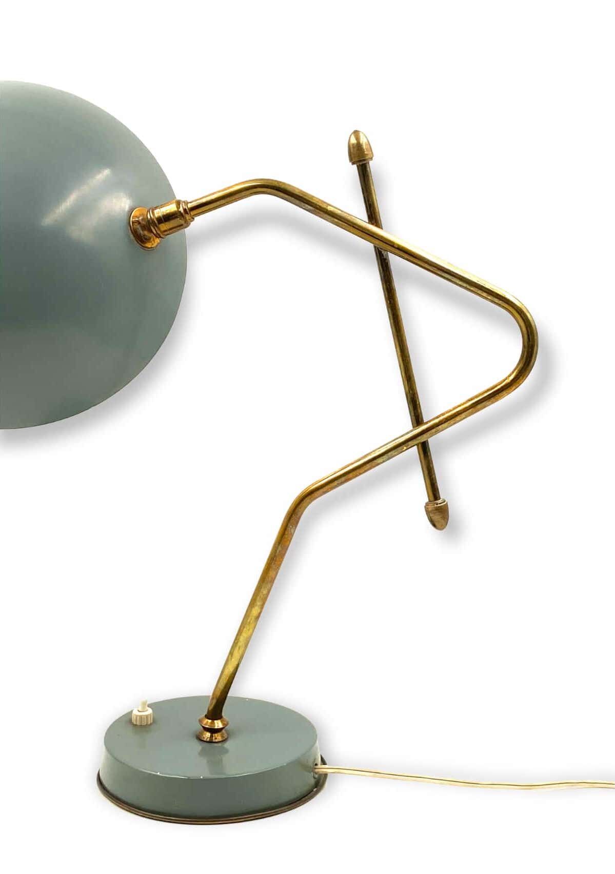 Light blue table lamp, France 1960s