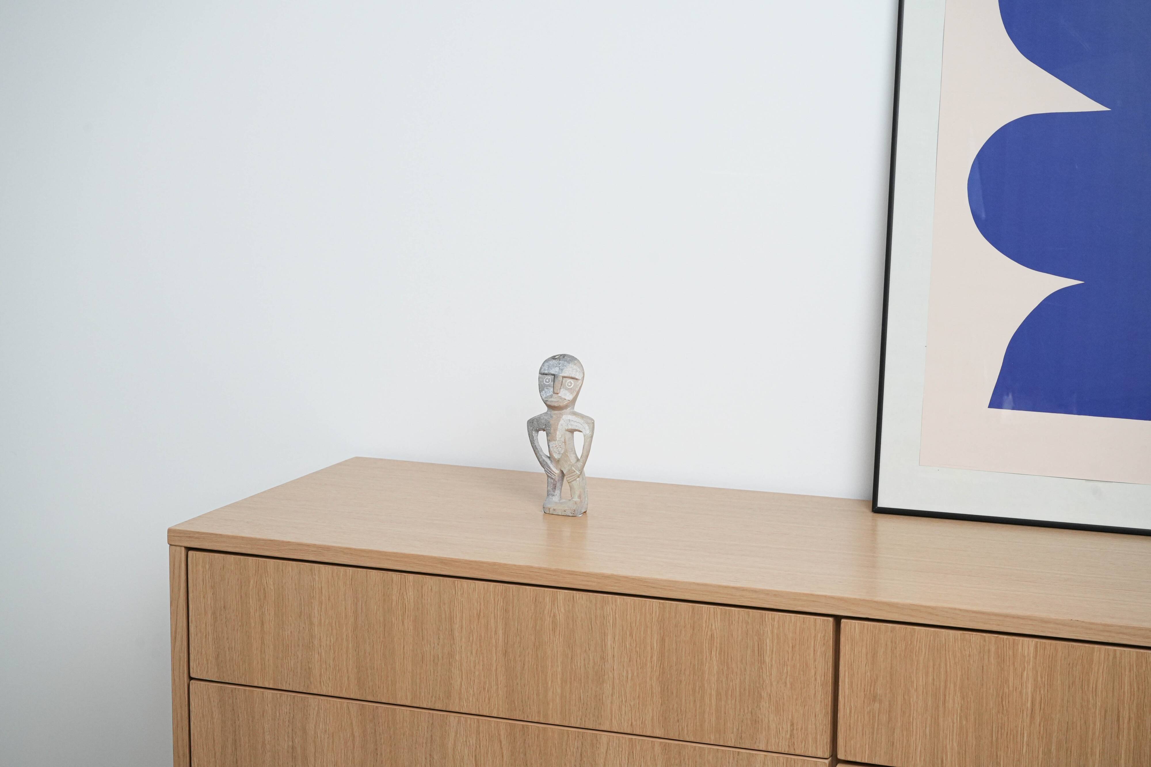 Stone totem figurine, Danish design, 1970s, production: Denmark