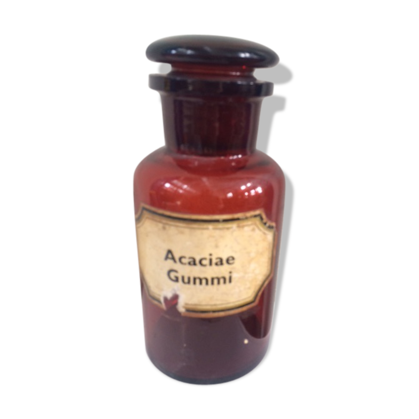 Apothecary bottle, collection pharmacy, amber thick glass