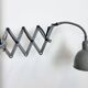 Grey Industrial Scissor Wall Lamp from Elektroinstala, 1960s
