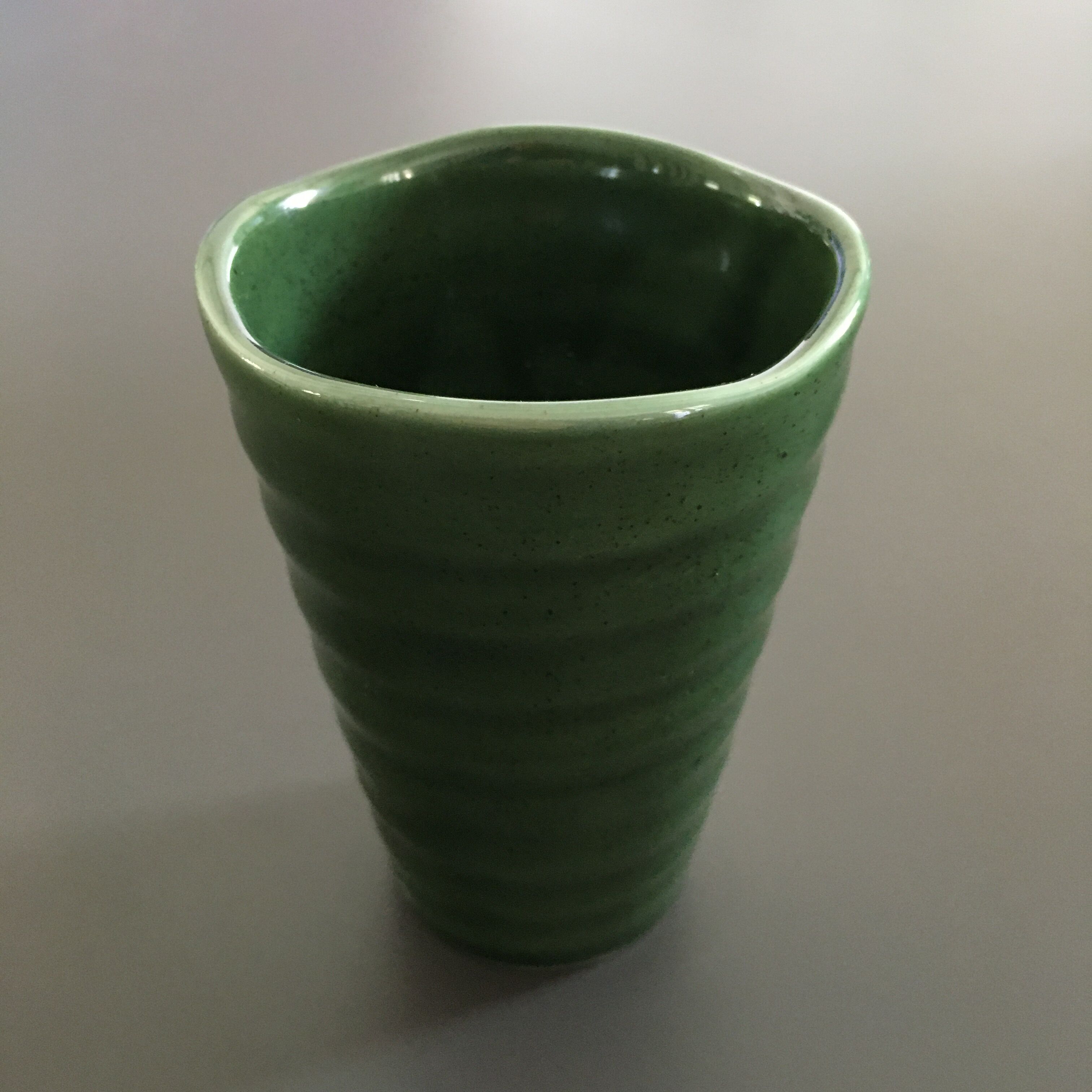 Green vase