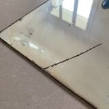 Old beveled mirror stitched 65x83cm