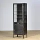 Polished iron medicine cabinet, 1950s
