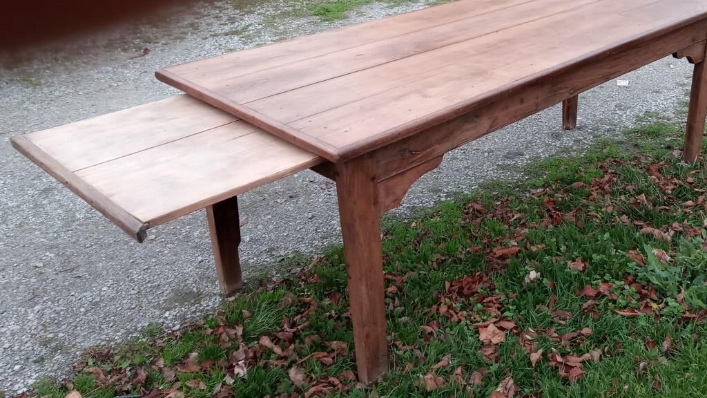 Oak and chestnut farm table