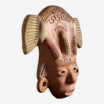 MASK Terracotta Reproduction AUT INAH MEXICO