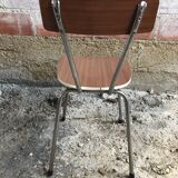 Old chair kitchen formica brown
