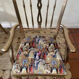 Golden Catholic armchair
