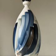 Pied de lampe terre cuite céramique vintage années 80 90