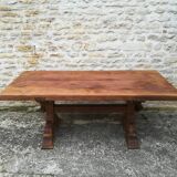 Solid oak farmhouse table