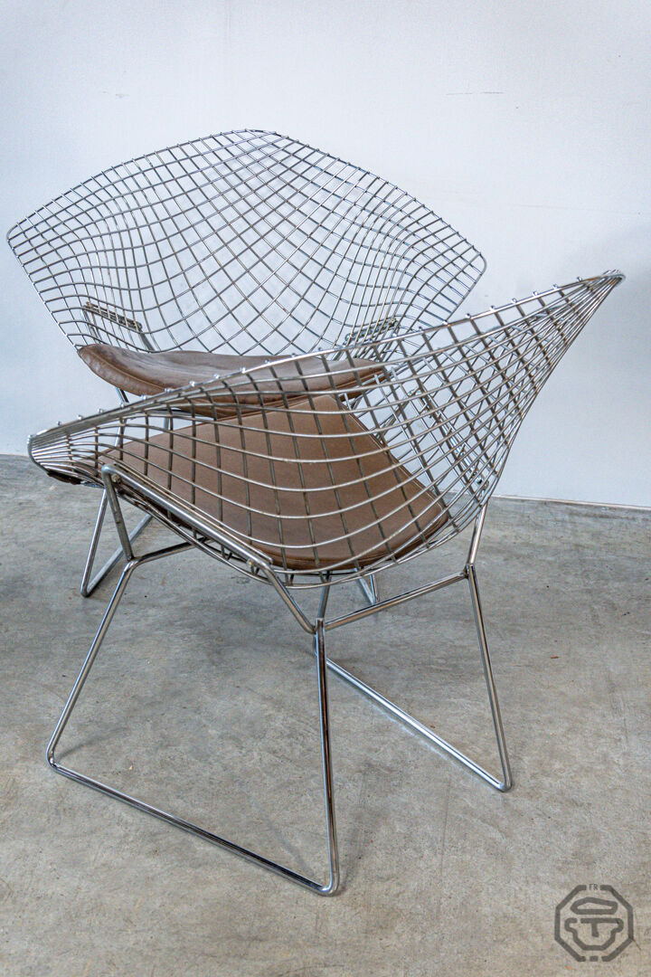 Knoll Bertoia Diamond armchairs