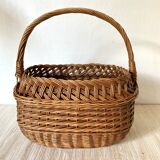 Vintage woven wicker basket