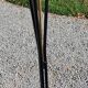 Vintage floor lamp from the 50s in metal and brass 4 flexible lights with tripod base