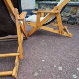 Gillis Lundgren (1929-2016) - Pair of folding armchairs with 3 variable positions - Kontiki model