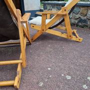 Paire de fauteuils pliants à 3 positions variables modèle Kontiki par Gillis Lundgren