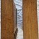 Nineteenth-century walnut work table with flaps, large storage + secret drawer.