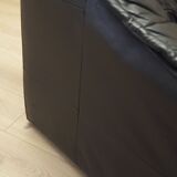 Leather armchair, Italian design, 1960s, production: Italy