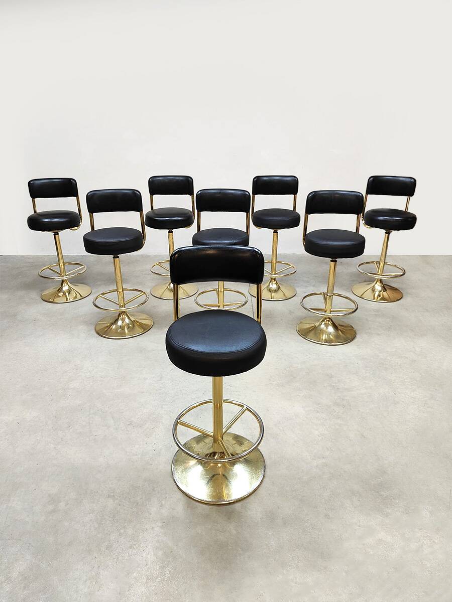 Swedish vintage design bar stools Borje Johanson