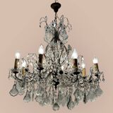 Large Crystal Beaded Chandelier 1950’s