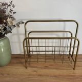 Vintage gold magazine rack