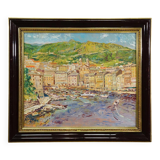 Oil painting by Alexander Michael – Bastia, Corsica, 1978