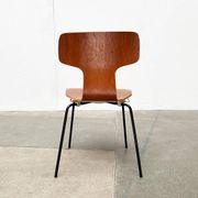 Mid-Century stackable chairs model 3103 Hammer by Arne Jacobsen for Fritz Hansen, Denmark, 1960s, set of 7.