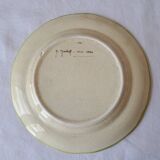 4 medium Moustiers Longchamp plates. Hand-painted by Al.Markoff.