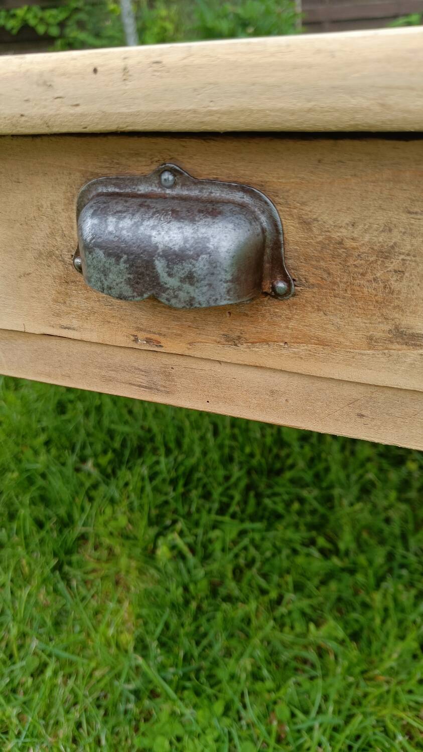 Raw wood coffee table