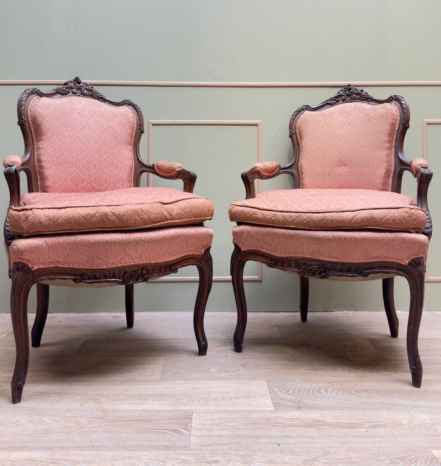 Louis XV Style Mahogany Living Room Furniture XIX Eme Century