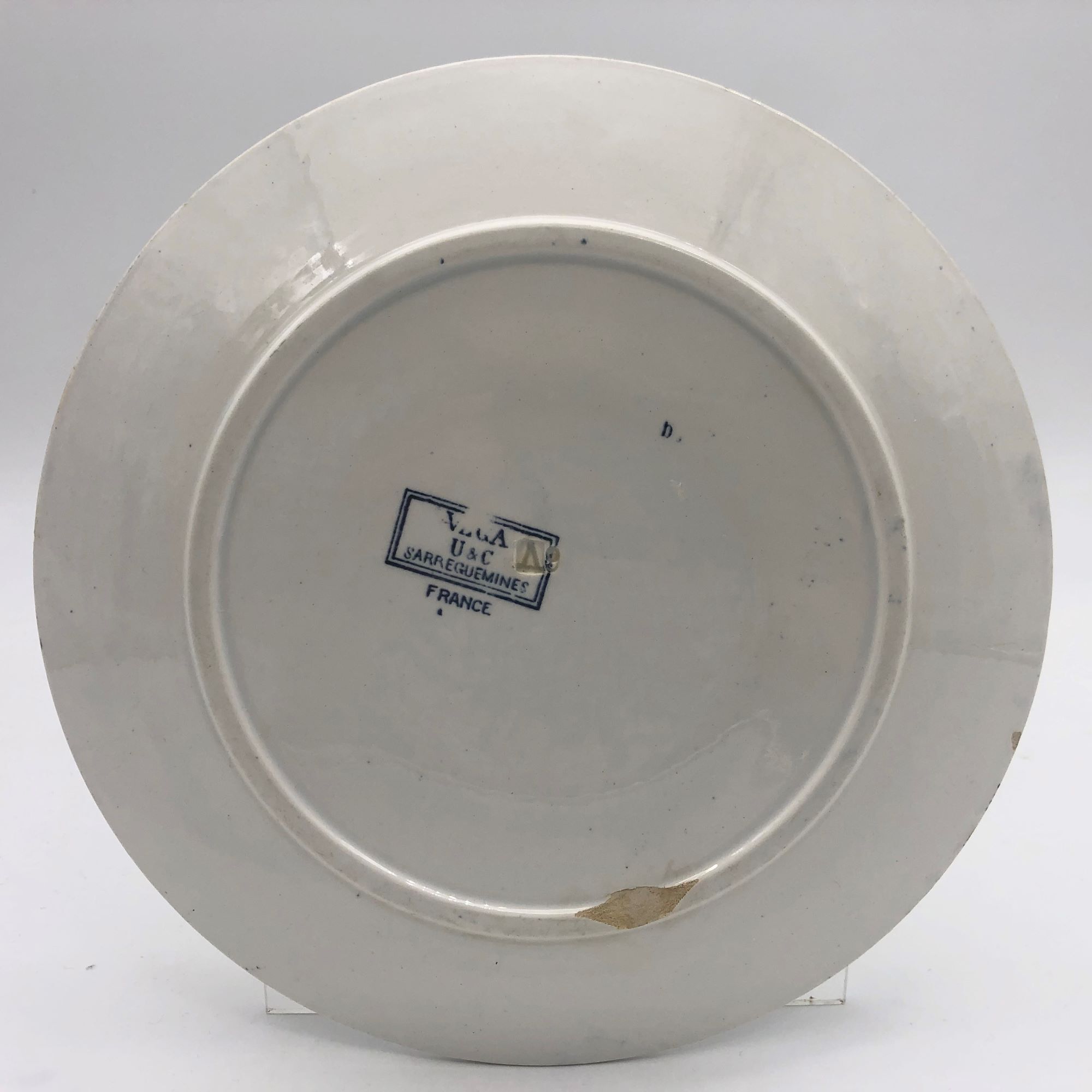 6 Dessert plates "Sarreguemines" Vega model