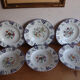 Set of 6 Longwy plates model Rouen