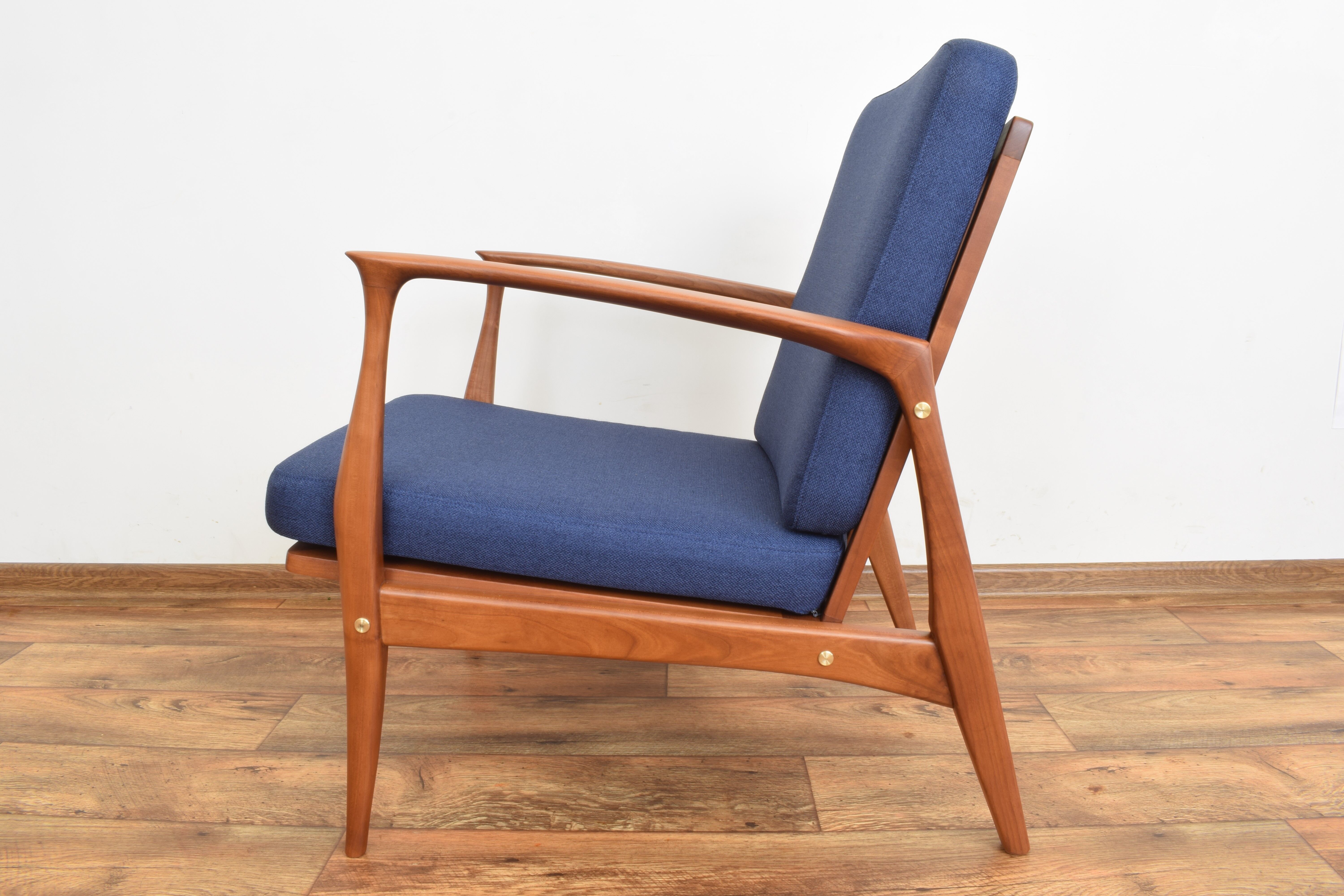 Danish cherrywood lounge chair