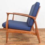 Danish cherrywood lounge chair