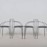4 Chaises 'Lune d'Argent' dessinées par Pascal Mourgue pour Fermob, 1985