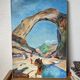 Oil on panel Etretat