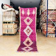 Vintage Berber hallway rug