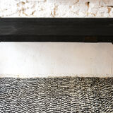 Burnt wood finish table / shou-sugi-ban