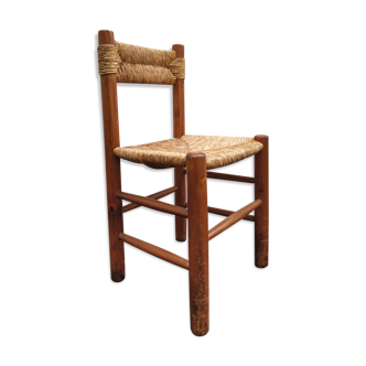 Chair wood and straw 1960