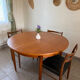 Table ronde scandinave extensible en teck