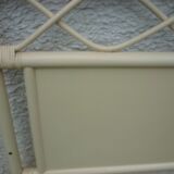 Wicker and bamboo headboard