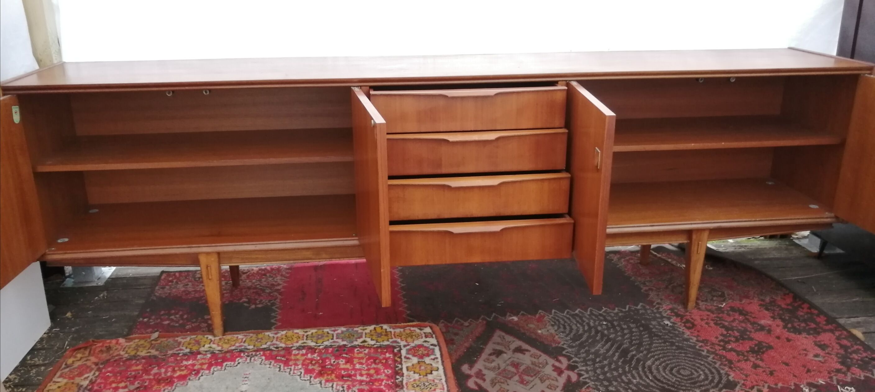 Scandinavian vintage teak sideboard, 60s