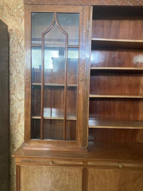Old corner pharmacy cabinet