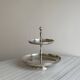 Small silver-plated metal sweets server