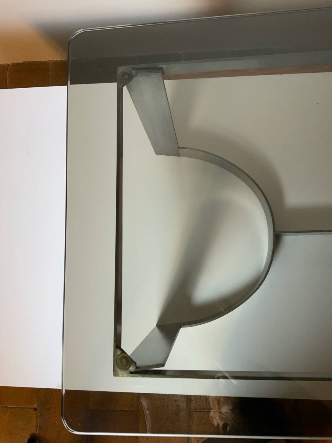 70´ glass coffee table