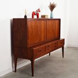 Buffet haut en palissandre, design danois, années 1960, designer : Severin Hansen