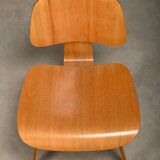 Charles and Ray Eames Early DCW Ash Plywood Dining Chairs for Herman Miller