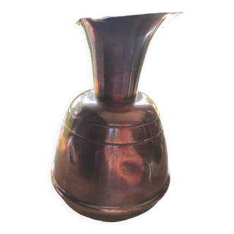 Villedieu vintage copper jug / vase / carafe